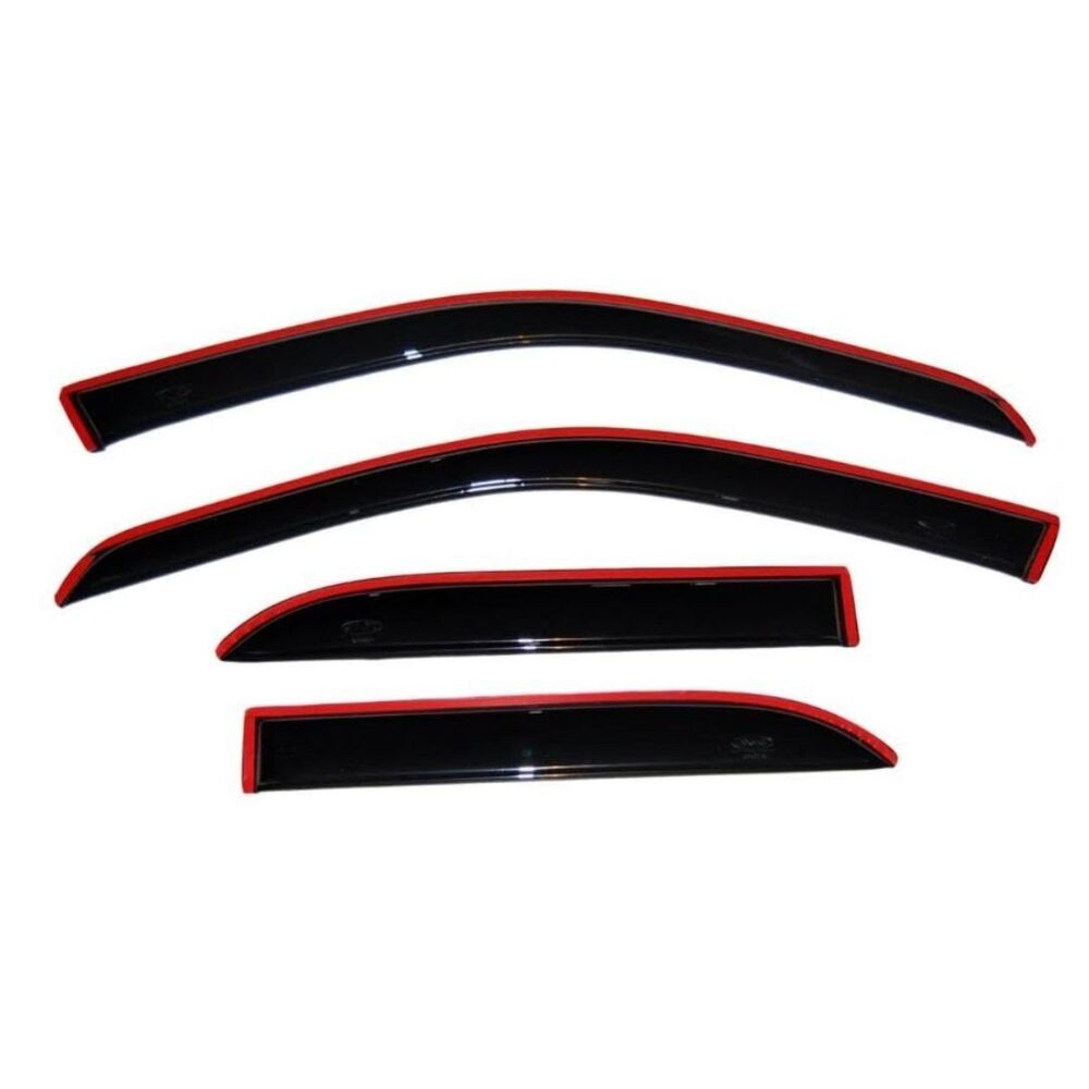 In-Channel Rain Guards, 2018-24 GMC Terrain, Window Vent Visors, (4 pcs, Smoke)